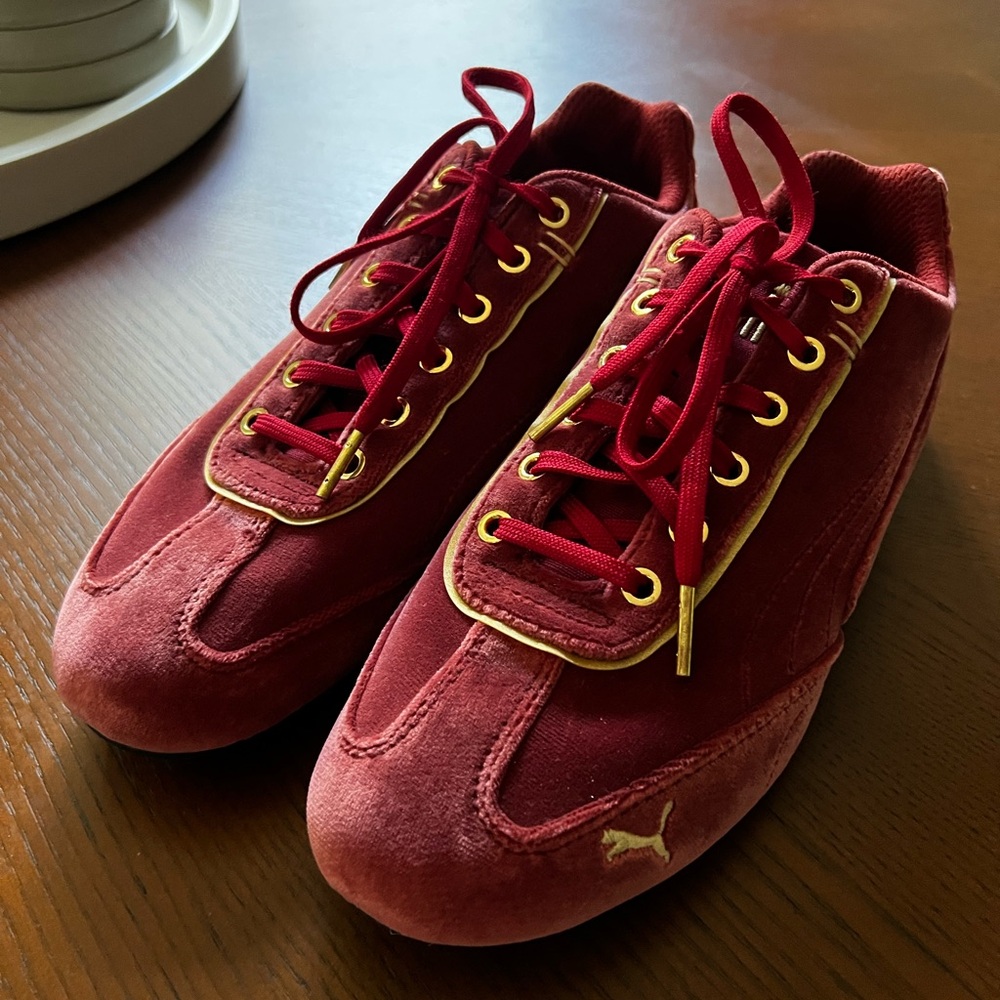 Puma Speedcat Red Suede Shoes - Picture 5 of 6